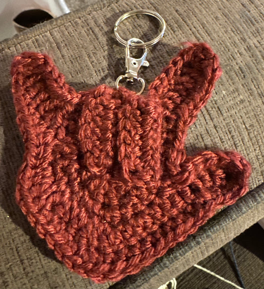 ASL "I Love you" Keychain