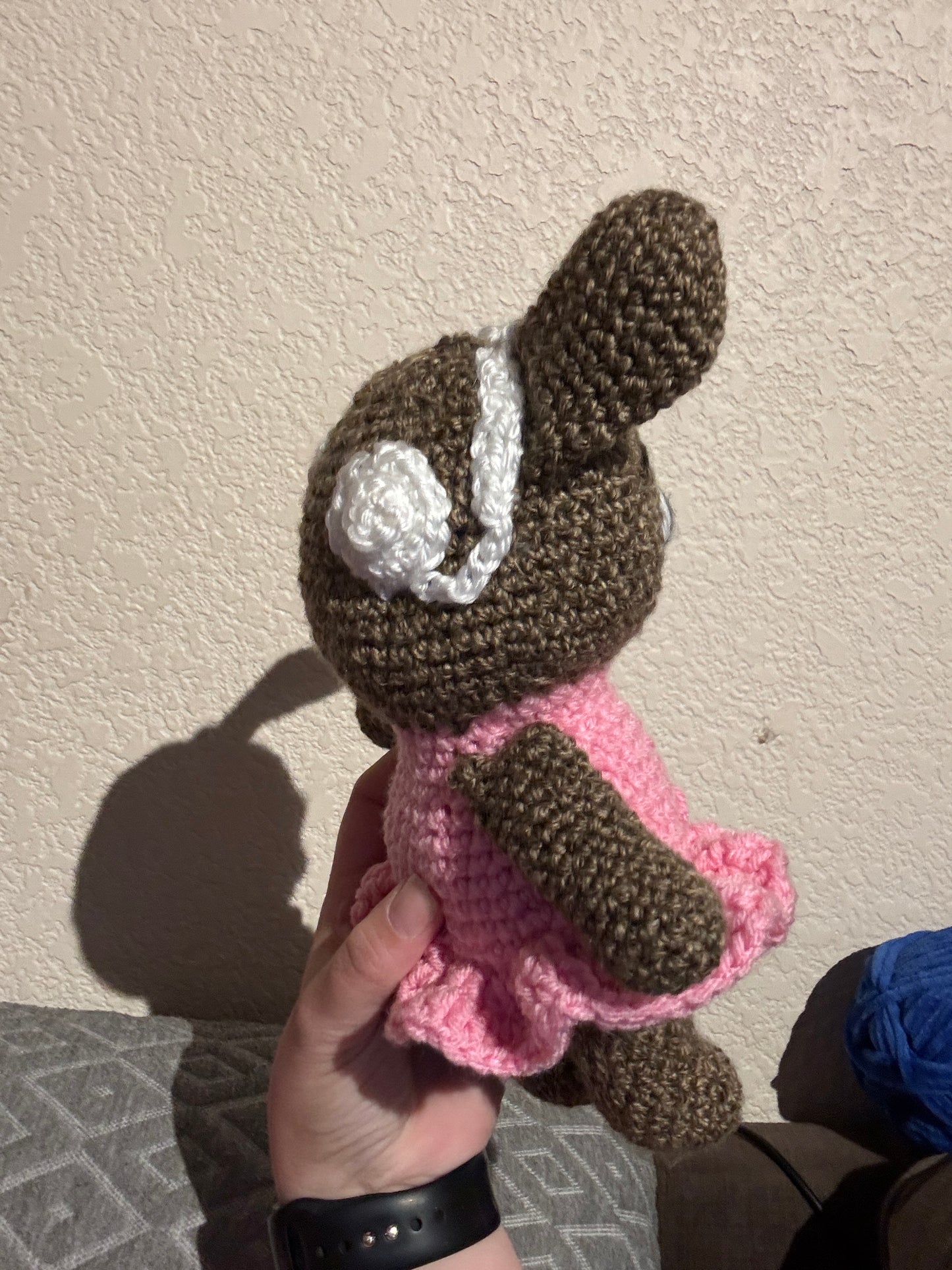 Bunny with cochlear implants
