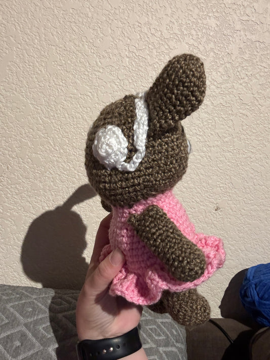 Bunny with cochlear implants