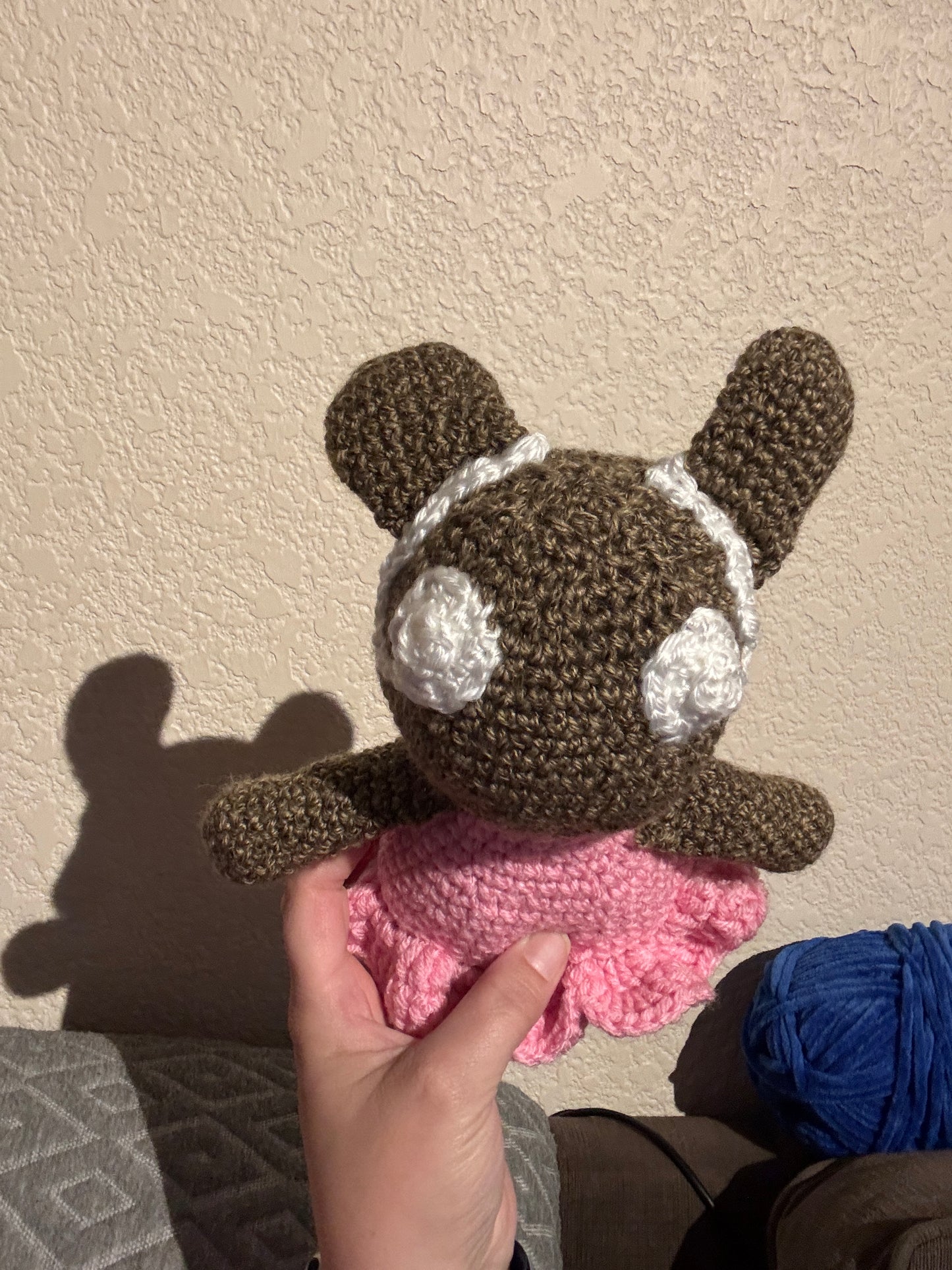 Bunny with cochlear implants