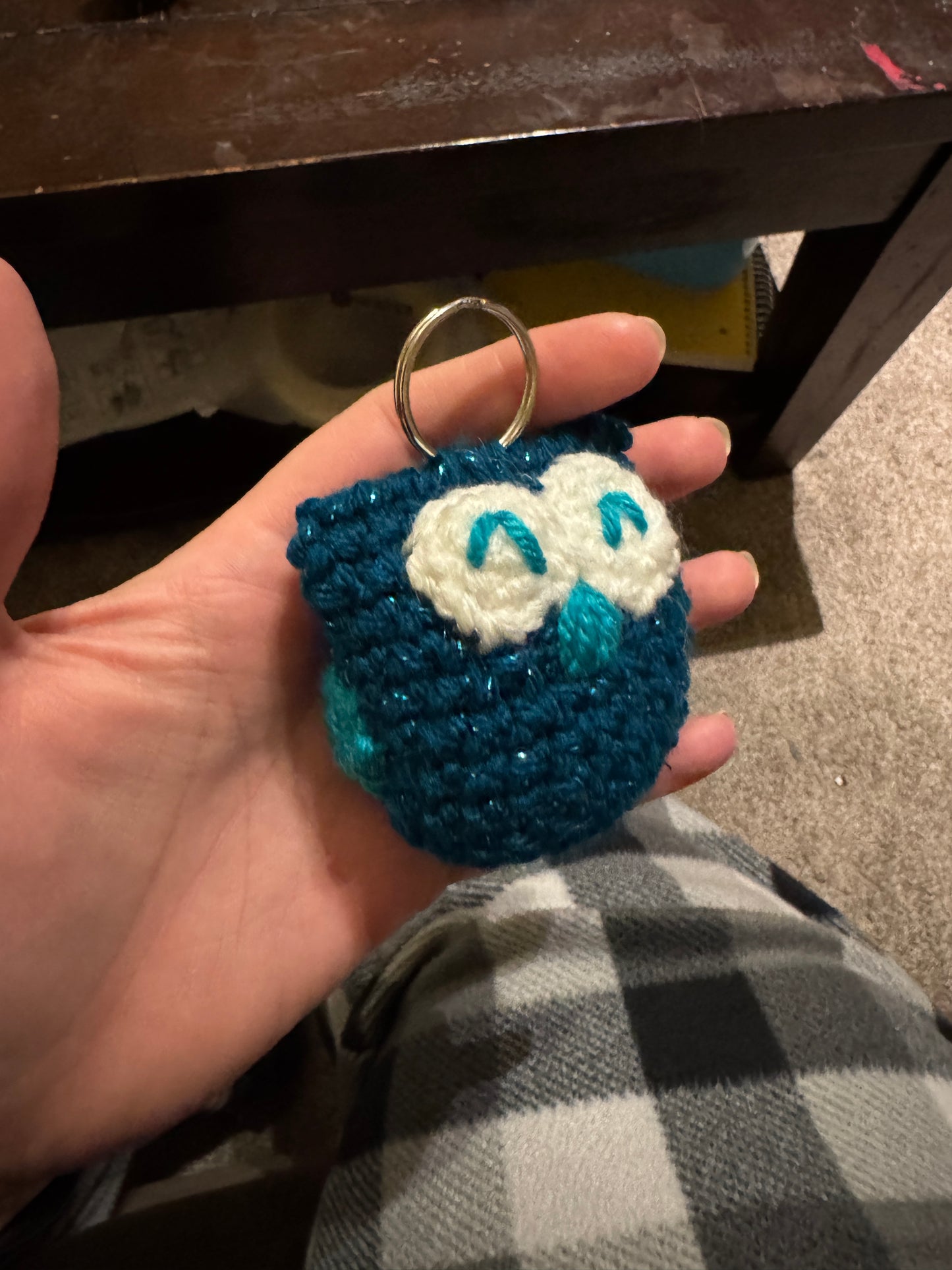 Sleepy Owl Keychain